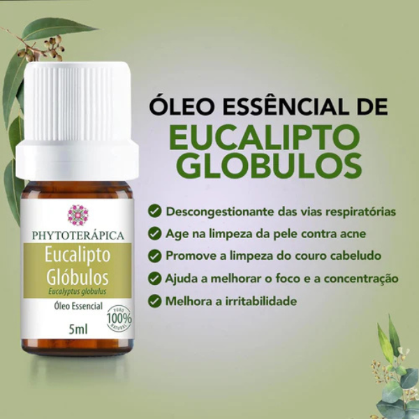 PHYTOTERAPICA - Óleo Essencial de eucalipto globulos (5ml)