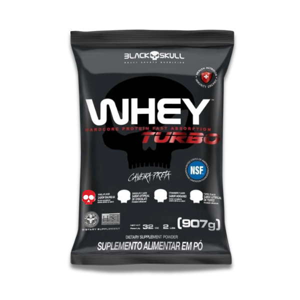 Black Skull Refil Whey Turbo  907G