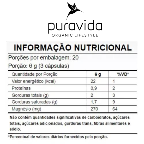 Bio Trimag Trimagnésio 60 Capsulas Puravida