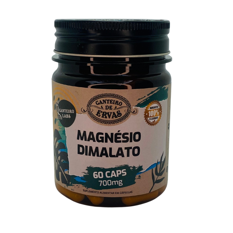 Magnésio Dimalato Canteiro de Ervas 700mg 60Caps