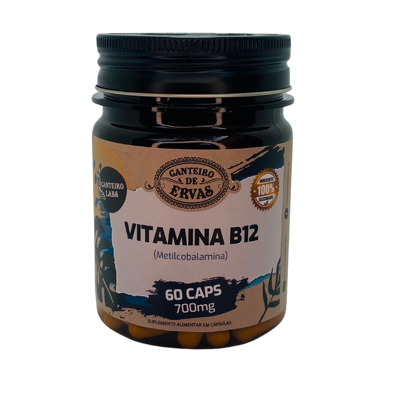 Vitamina B12 Canteiro de Ervas 700mg 60Caps