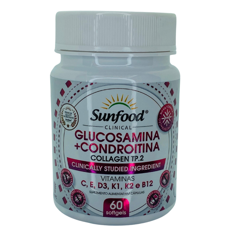 Glucosamina Condroitina Sunfood 1000mg 60Softgels