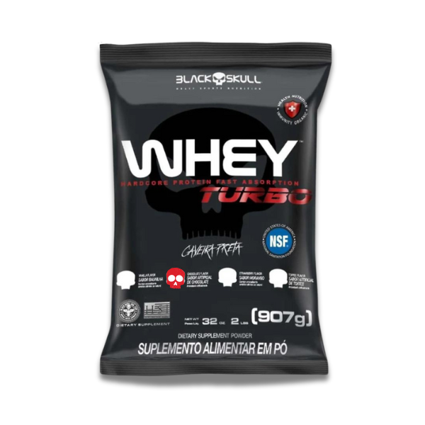 Black Skull Refil Whey Turbo  907G