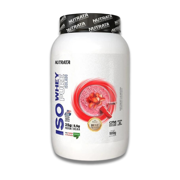 ISO WHEY PURE STRAWBERRY MILKSHAKE 900GR - NUTRATA