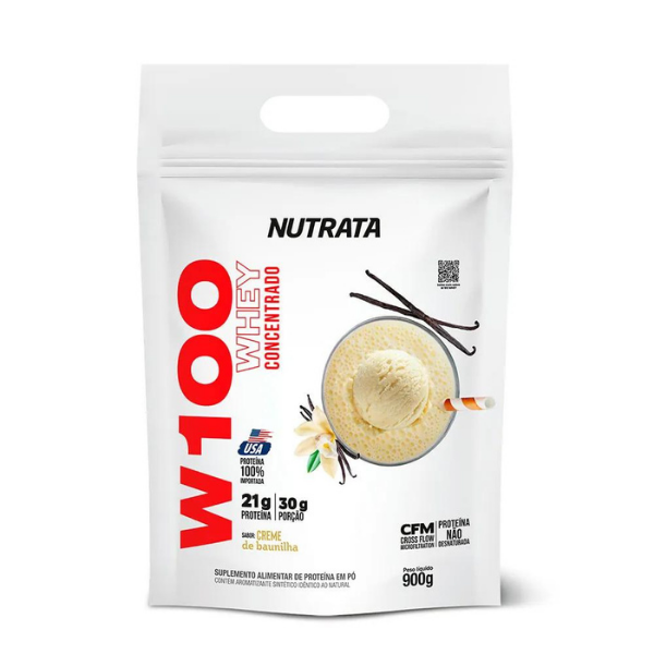 W100 Baunilha 900Gr Refil - Nutrata