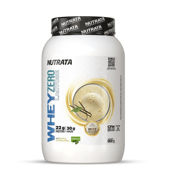 Whey Zero Lactose - 900g Baunilha - Nutrata