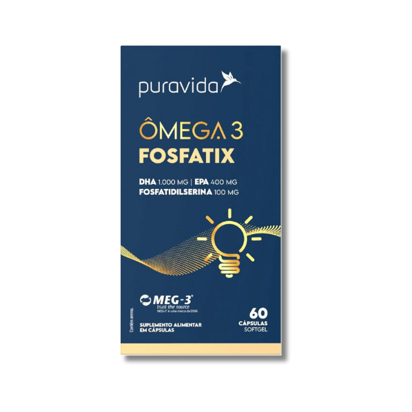 Ômega 3 FOSFATIX 60cps PURA VIDA