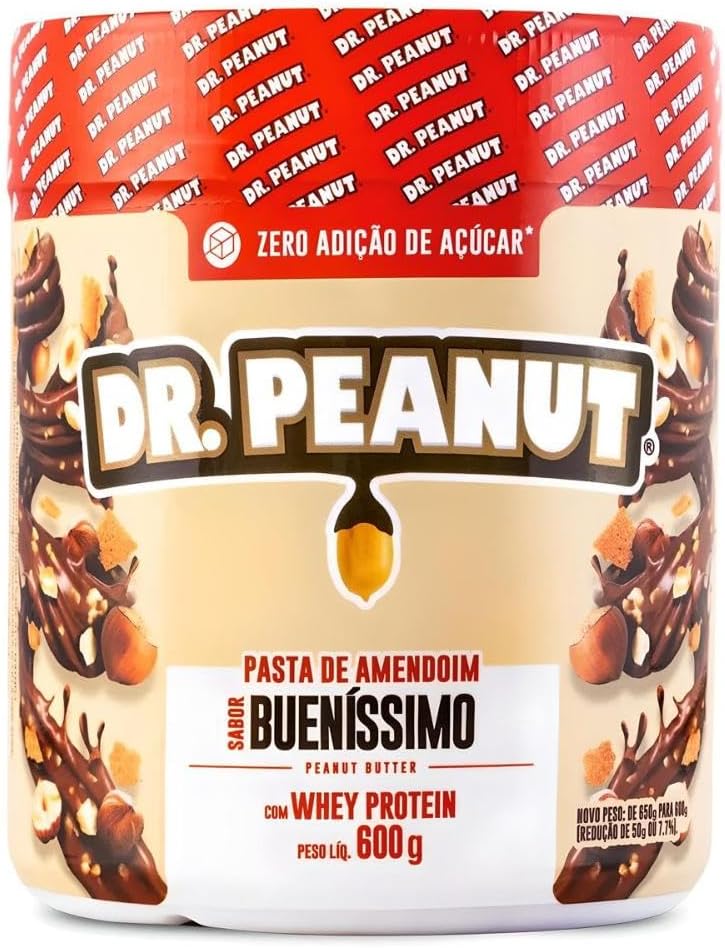 Dr. Peanut Pasta de Amendoim - Bueníssimo com Whey (600g)