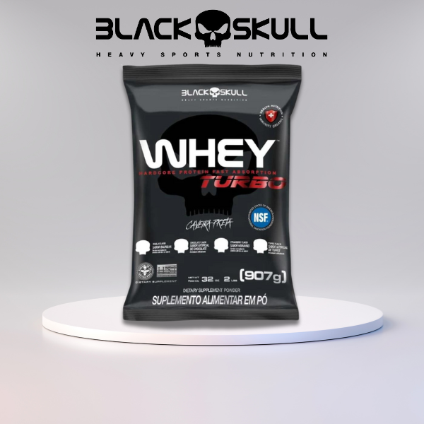 Black Skull Refil Whey Turbo  907G