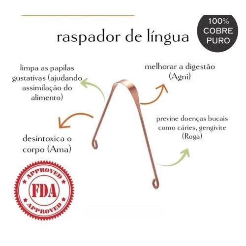 Raspador de língua alfa