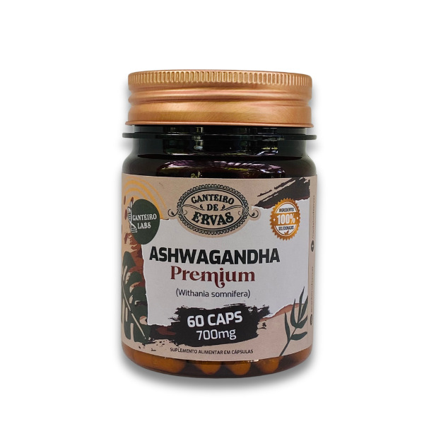 Ashwagandha Premium 60 Cápsulas - Canteiro de Ervas