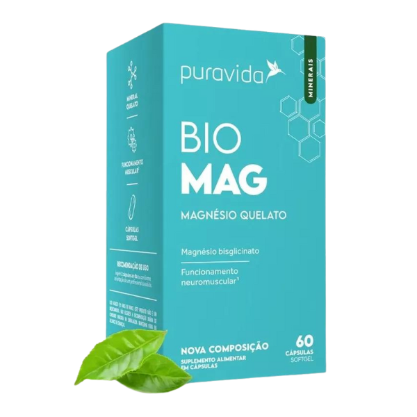 Bio Mag Magnésio Quelato (60 Cápsulas Softgel)