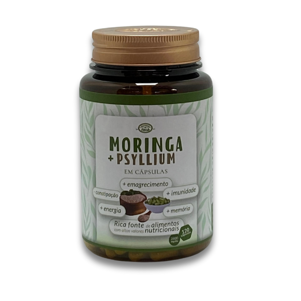 Moringa + psyllium Cápsulas - 120 Cápsulas