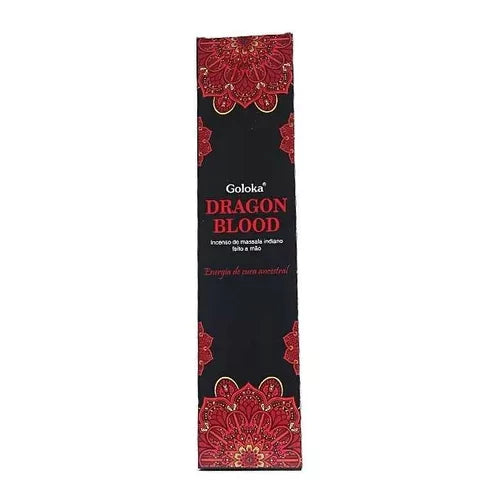 Incenso Massala Dragon Blood 12 Varetas Goloka