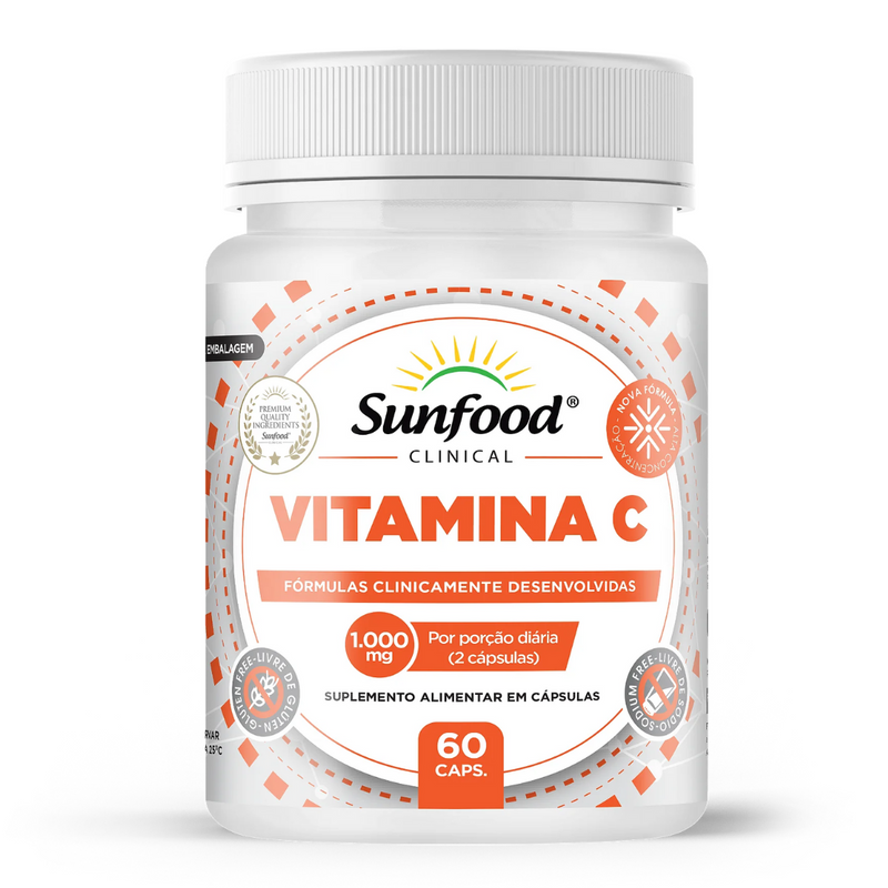 Vitamina C Sunfood 1000mg 60Caps